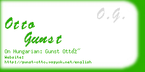 otto gunst business card